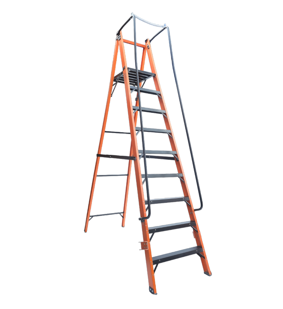 FRP PLATFORM LADDER