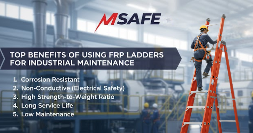 Top Benefits of Using FRP Ladders for Industrial Maintenance
