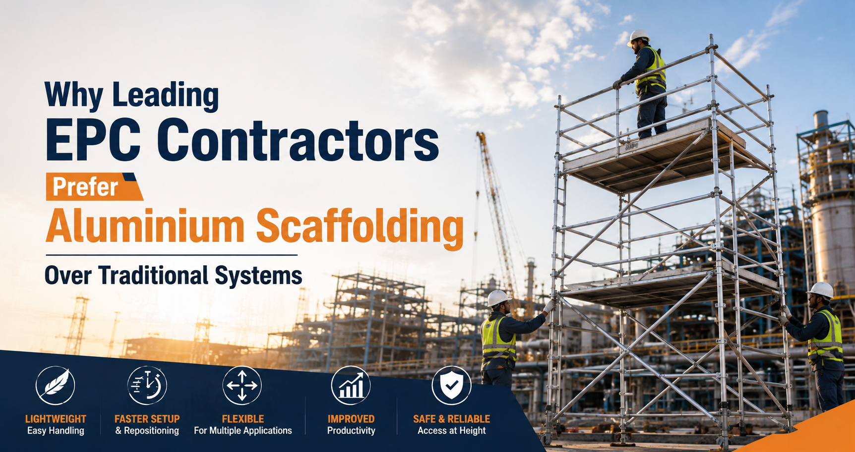 Why Leading EPC Contractors Prefer Aluminium Scaffolding Over Traditional Systems