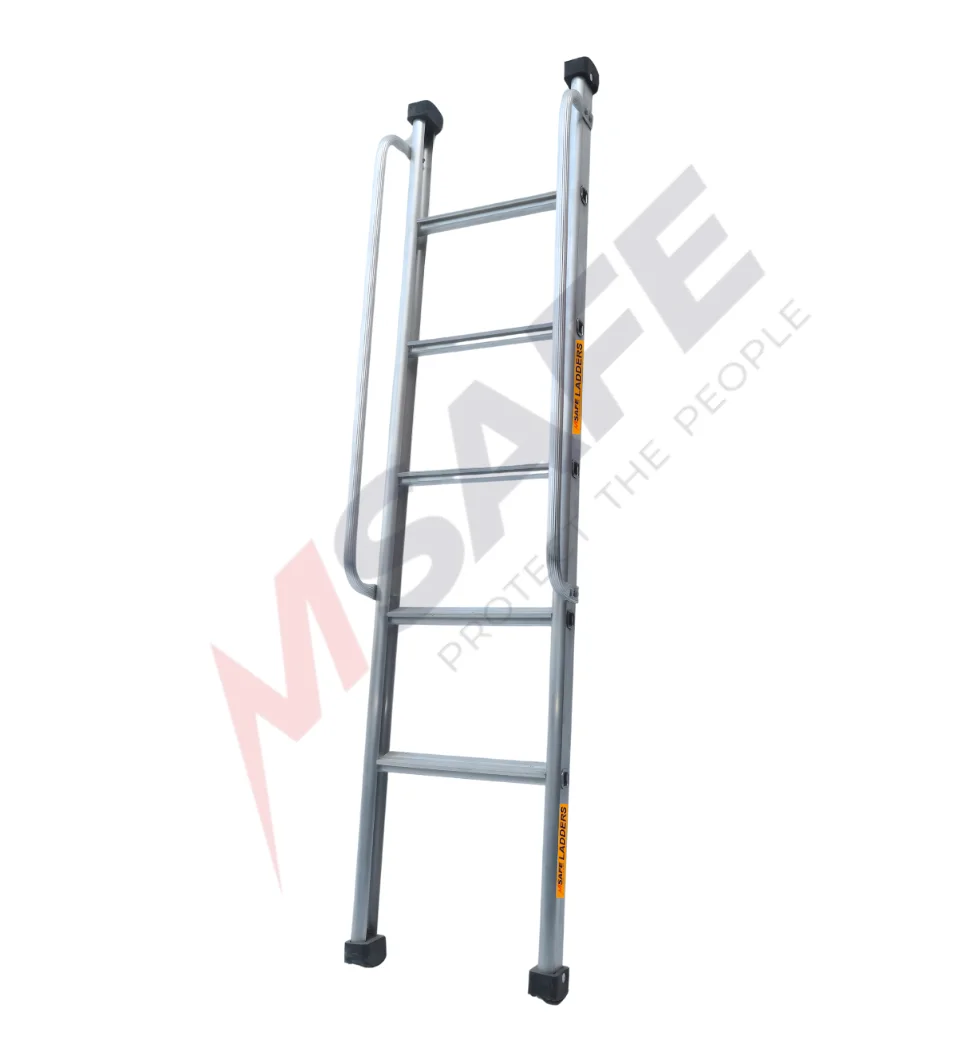 ALUMINIUM STRAIGHT LADDER WITH HANDRAIL