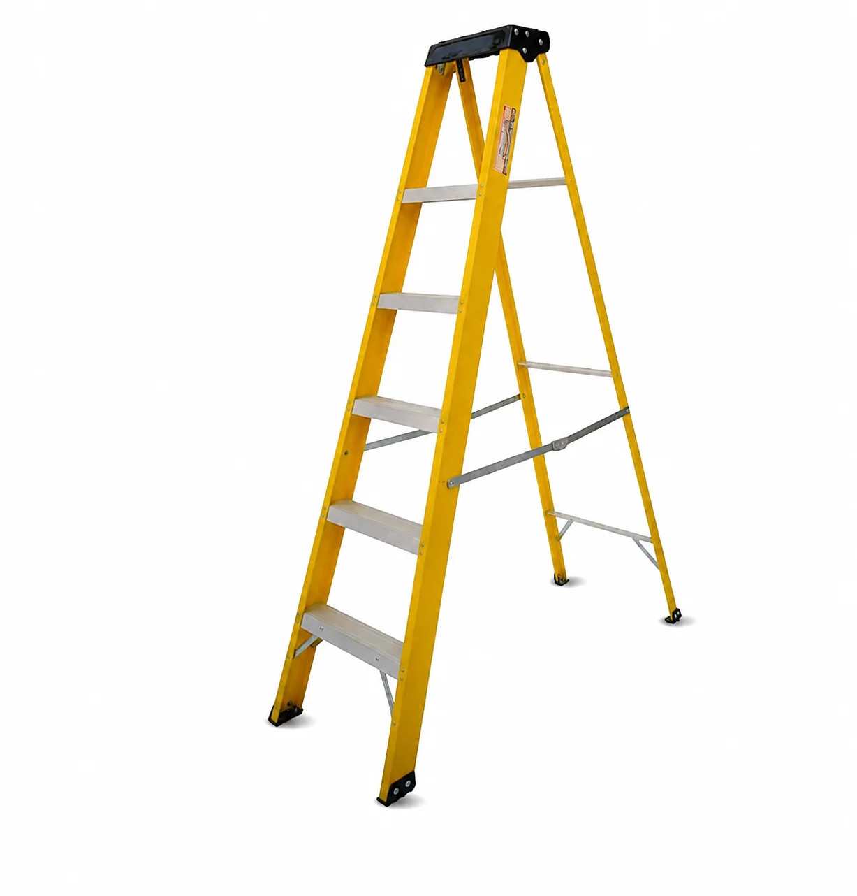 FRP 'A' TYPE SINGLE SIDE LADDER WITH TOP COVER